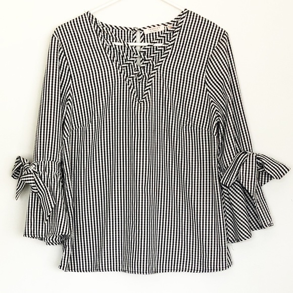 Tempted Tops - Tempted Los Angeles Gingham Design Top SZ M